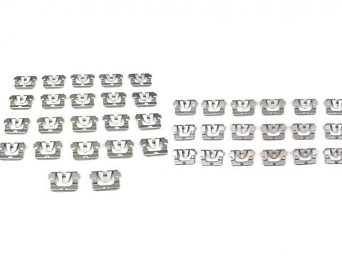 Precision 1968-1972 Chevrolet Chevelle Fits 2 door hardtop models - Molding Clip Kit, Windshield and Rear Window Kits MCK-1210-68