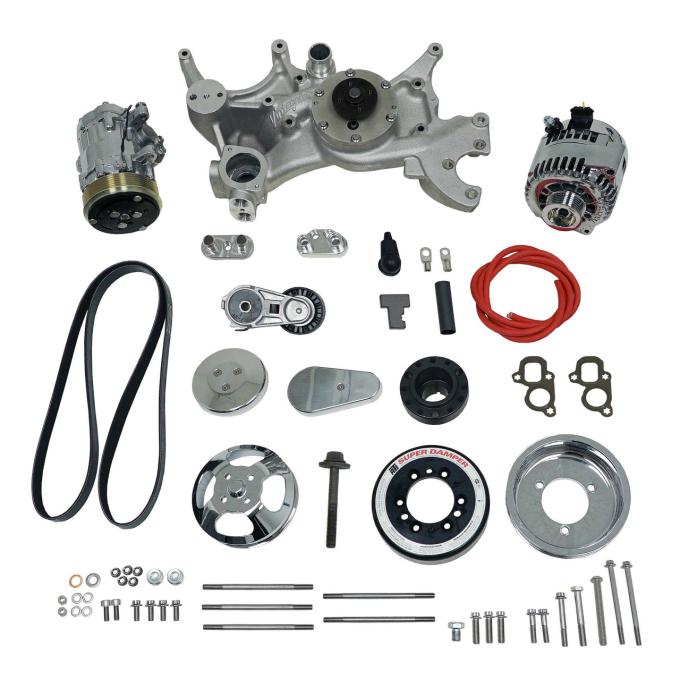 Vintage Air Front Runner™ Drive System GM LT1 Dry-Sump Polished/Chrome without Power Steering 175046