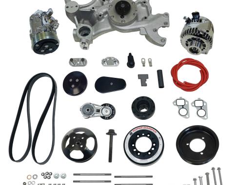 Vintage Air Front Runner™ Drive System GM LS7 Dry-Sump Black/Chrome without Power Steering 175036