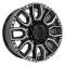 OE Replica Wheels CV97B - 20" Replica CV97B fits GMC Sierra 2500/3500 20x8.5 Black with Milled Edge CV97B-20085-8180-47BM
