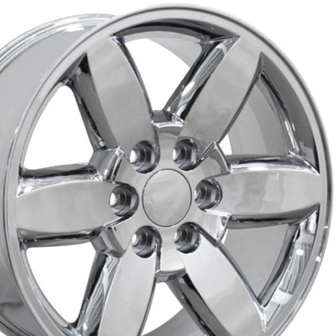 OE Replica Wheels CV94 - 20" Replica Wheel CV94 Fits Chevrolet Silverado Rim 20x8.5 Chrome Wheel CV94-20085-6550-31C