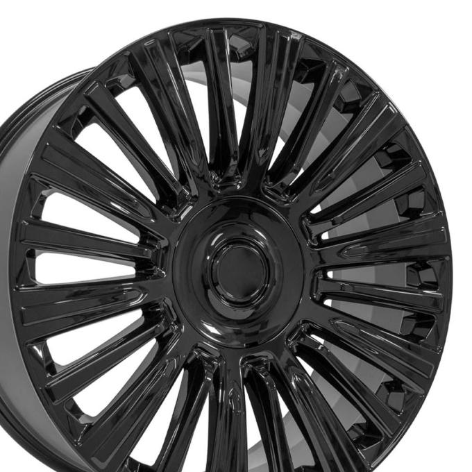 OE Replica Wheels CA92 - 24" Replica CA92 fits Cadillac Escalade 24x10 Gloss Black CA92-24100-6550-28B