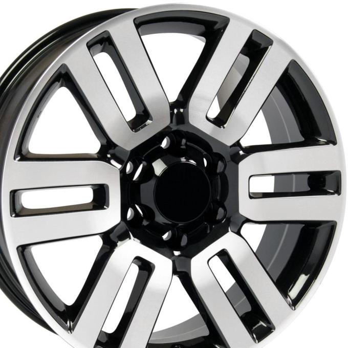 OE Replica Wheels TY10 - 20" Replica Wheel TY10 Fits Toyota 4Runner Rim 20x7 Black Mach'd Wheel TY10-20070-6550-15MB