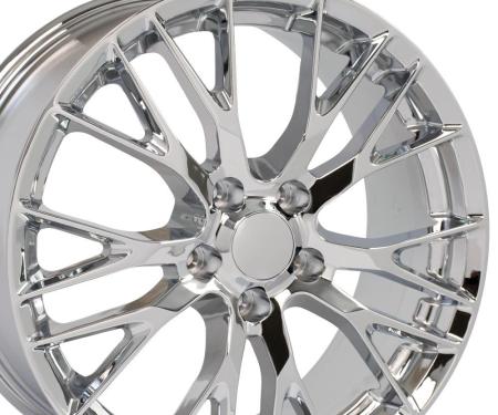 OE Replica Wheels CV22C - 19" Replica Wheel CV22 Fits Chevrolet Corvette - C7 Z06 Rim 19x8.5 Chrome Wheel CV22C-19085-5475-56C