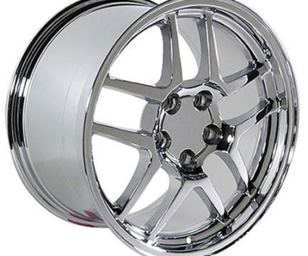 OE Replica Wheels CV04 - 17" Replica Wheel CV04 Fits Chevrolet Corvette - C5 Z06 Rim 17x9.5 Chrome Wheel CV04-17095-5475-54C