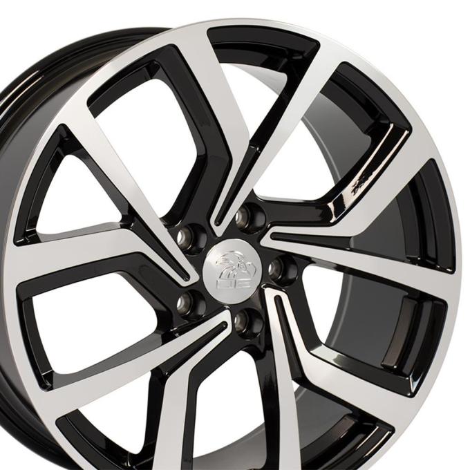 OE Replica Wheels VW29 - 18" Replica Wheel VW28 Fits Volkswagen GTI Rim 18x8 Black Mach'd Wheel ET42 VW29-18080-5112-42MB