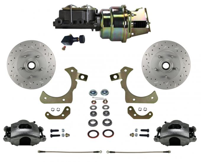 Leed Brakes Power Front Kit with Drilled Rotors and Zinc Plated Calipers FC1011-K105X