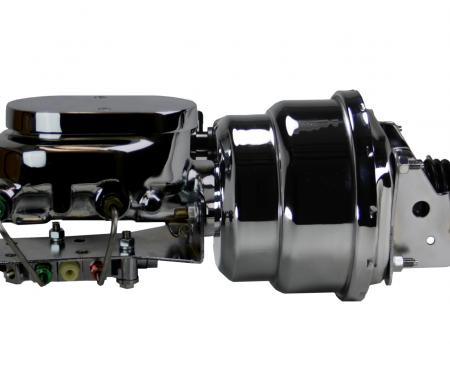 Leed Brakes Power booster kit 7 inch dual booster 1-1/8 inch flat top disc/drum (Chrome) PBKT1013