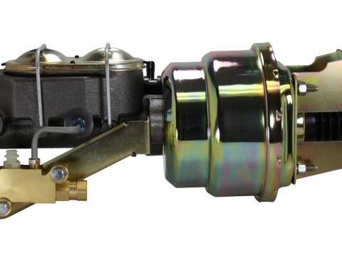 Leed Brakes 7 inch dual power booster, 1-1/8 inch bore master disc/drum (Zinc) 3S1A1