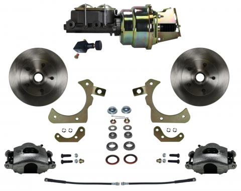 Leed Brakes Power Front Kit with Plain Rotors and Zinc Plated Calipers FC1011-K105