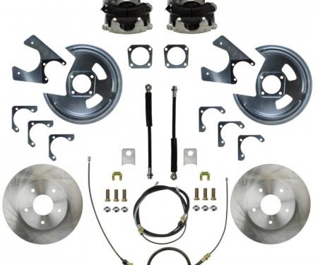 Leed Brakes Rear Disc Brake Kit with Plain Rotors and Zinc Plated Calipers RC1003