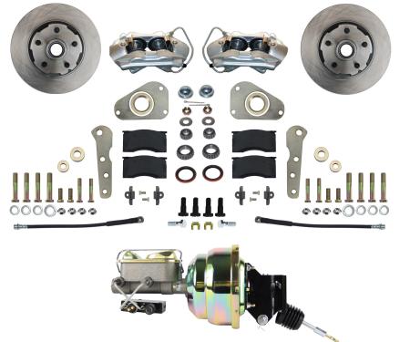 Leed Brakes Power Front Kit with Plain Rotors and Zinc Plated Calipers FC0025-P307