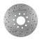 Leed Brakes Rear Disc Brake Kit with Drilled Rotors and Black Powder Coated Calipers BRC1001X