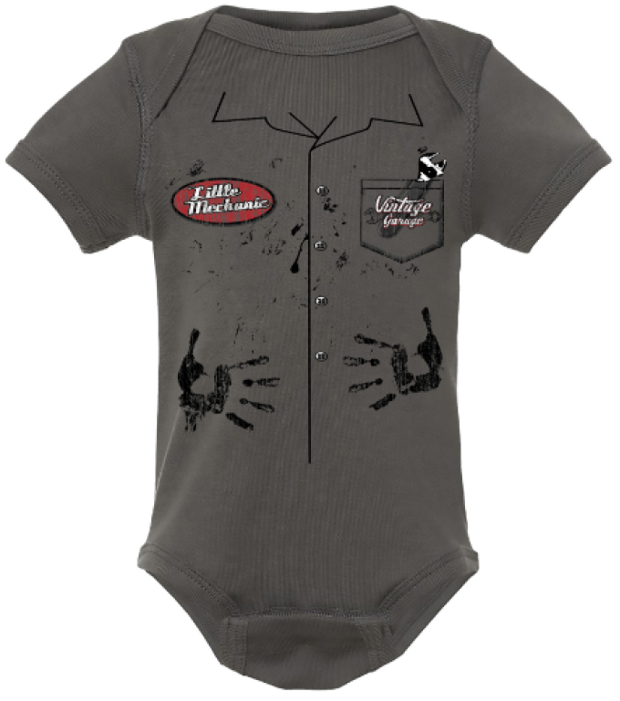 Rabbit Skins Vintage Little Mech Onesie