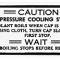 Corvette Radiator Caution Decal, 1979-1980