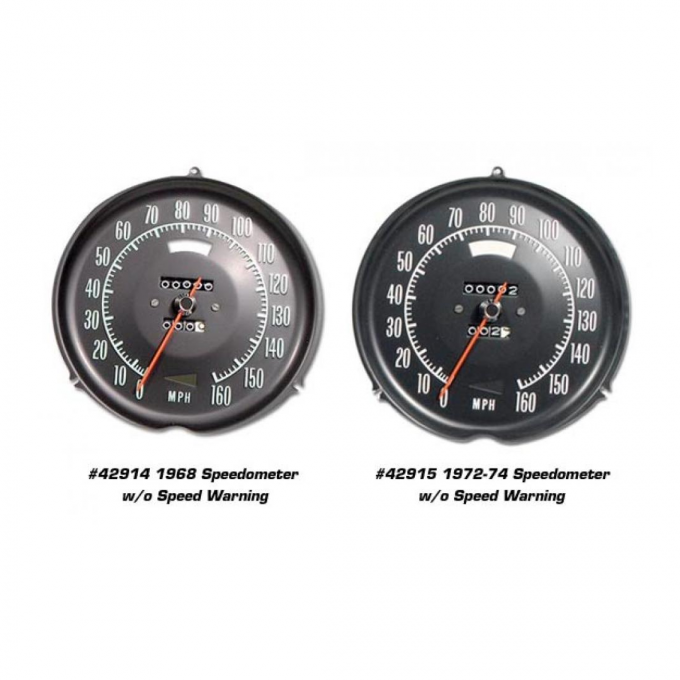 Corvette Speedometer, Rebuilt, 0 Miles, 1975-1977