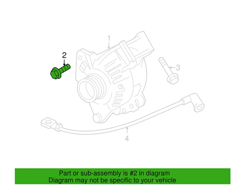 Corvette Air Conditioning Compressor Mount Bolt, 1997-2004