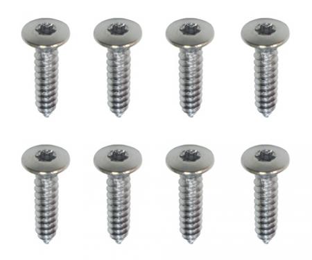 Camaro Headlight Bezel Mounting Screws, Standard, Silver, 1978-1981