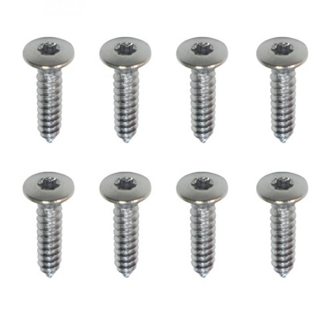 Camaro Headlight Bezel Mounting Screws, Standard, Silver, 1978-1981