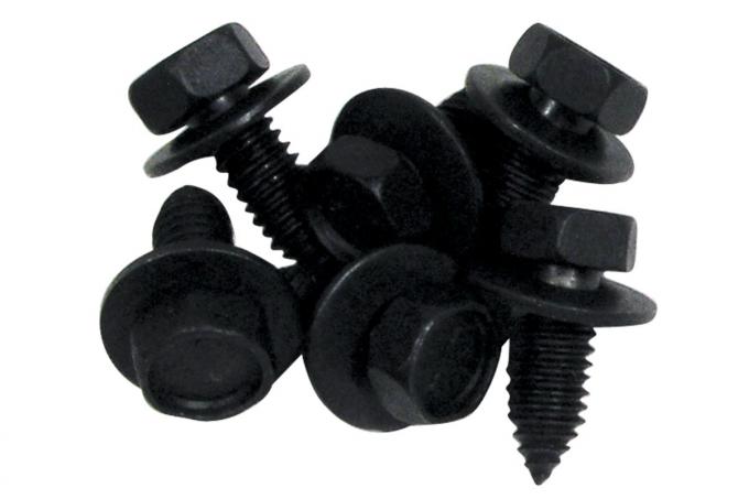 Corvette Headlight Housing Bearing Screw Set, 6 Piece, 1968-1982