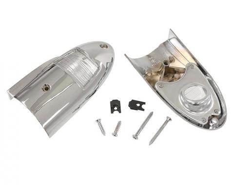 Corvette License Lights, with Fasteners, 1958-1960