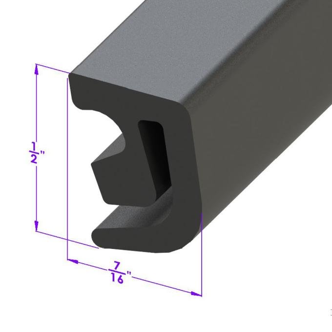 Metro Moulded Parts Fender Skirt Seal. Approximately 10 Ft. Used Per Car LP 111-H