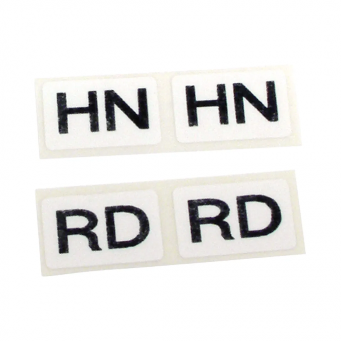 Corvette Labels, Shock Hd Susp 4 Piece Set, 1975