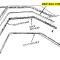 Detroit Muscle Technologies Mopar B Body 66-70 Weatherstrip Channel (Drip Rail) to Roof Sealing Strips Rolls BXX6670DR01