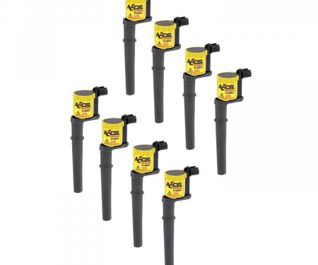 Accel Ignition Coil, SuperCoil -Ford 4 Valve Modular Engine 4.6/5.4L, 8 Pack 140034-8