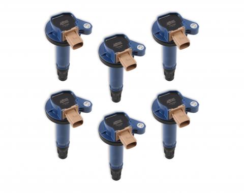 Accel Ignition Coil, SuperCoil, 2010-2016 Ford EcoBoost 3.5L V6, Blue, 6-Pack (3-Pin) 140646B-6