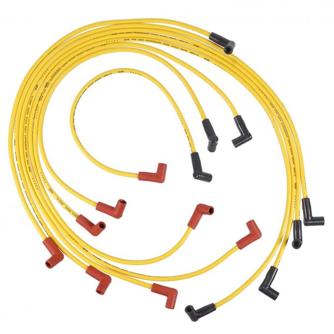 Accel Spark Plug Wire Set, Super Stock Graphite Core 8mm, Chevy 5.0/5.7L 1975-82, Yellow 4050