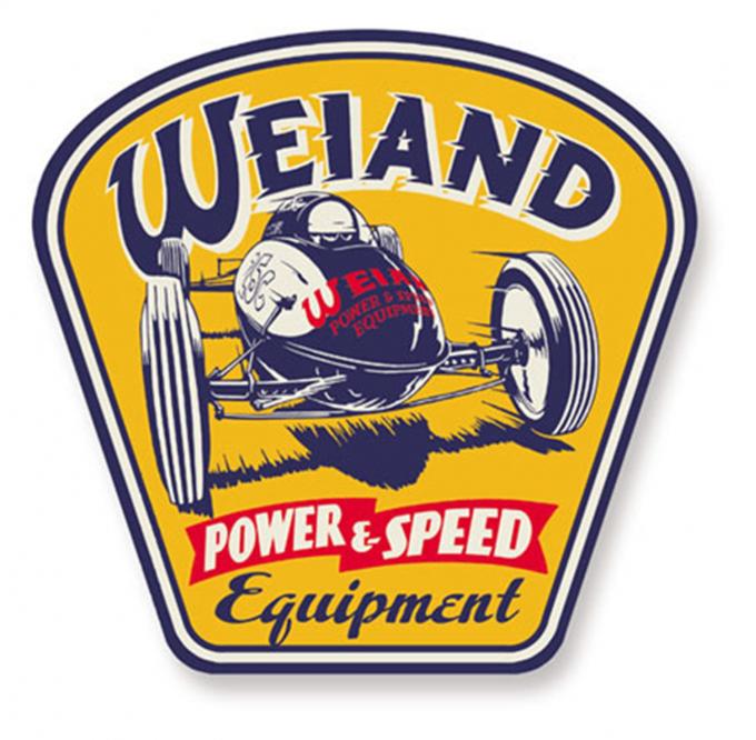 Weiand Power & Speed Equipment Metal Sign 10004WND