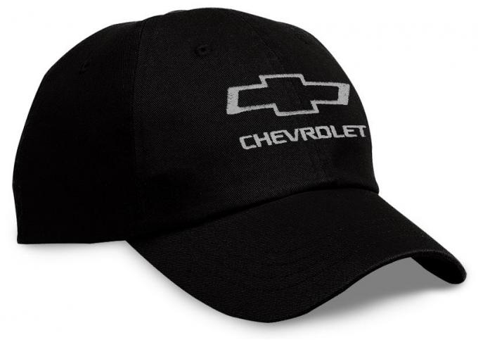 Chevrolet Black Hat with Silver Open Bowtie