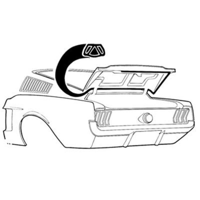 Daniel Carpenter 1967-68 Fastback Trunk w/s C7ZZ-6343720