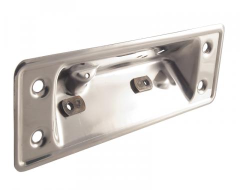 Dennis Carpenter Tailgate Latch Release Handle Mounting Plate - Stainless Steel - 1964-72 Ford Truck, 1966-77 Ford Bronco C4TZ-99431C78-SS