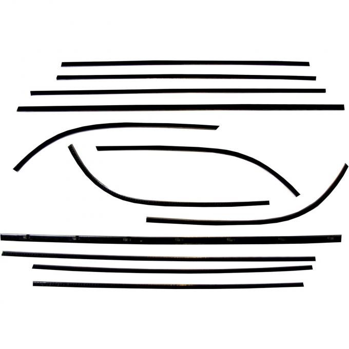 PUI 55-56 CROWN VICTORIA WIND 200624 | Belt Weatherstrip Kit - 12 Pieces - Doors & Quarter Windows- Ford Crown Victoria