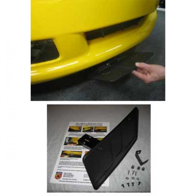 Corvette Front License Plate Mount, "Show & Go", Grand Sport & Z06, 1997-2013