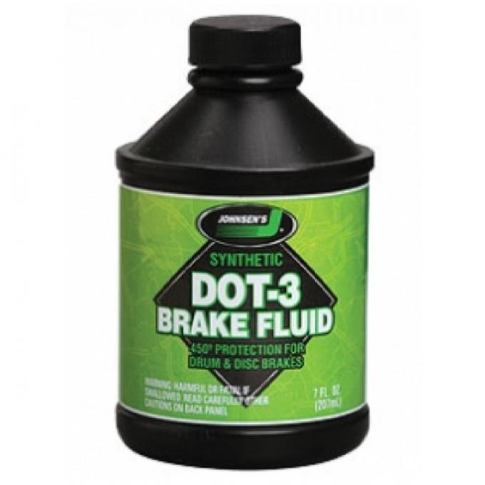 Brake Fluid, DOT 3 Synthetic, 12 Ounce