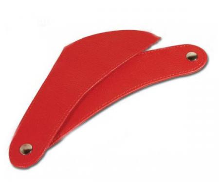 Corvette Convertible Top Lid Tabs, Red (02), 1958