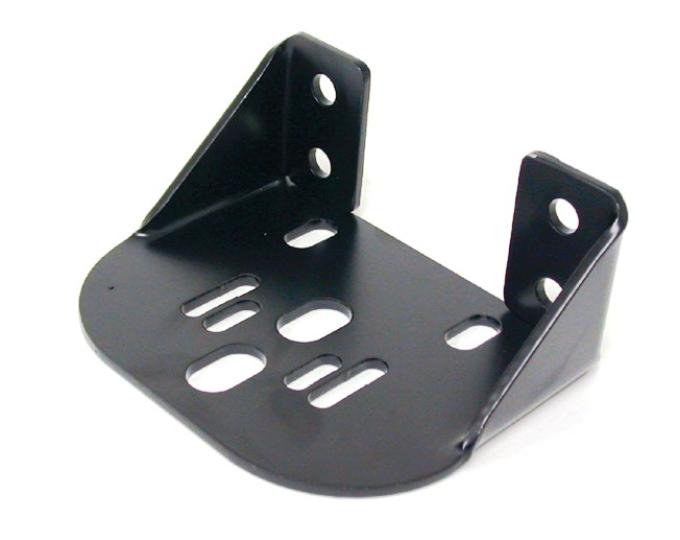 Ridetech Bolt-On rear upper air spring bracket, powder coated black 90000002
