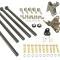 Ridetech Parallel Four Link , Universal Weld-in with black powder coated bars 18988899