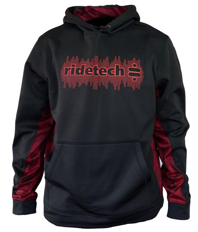 Ridetech (S) Tech Hoodie - Ridetech - Black and Red , SMALL 88083044