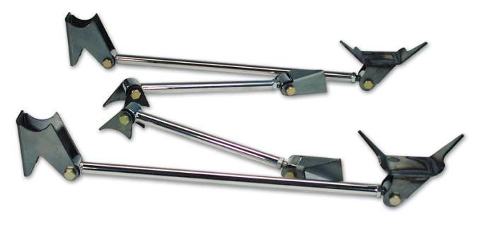 Ridetech Triangulated Four Link , Universal Weld-in with polished stainless bars 18988099