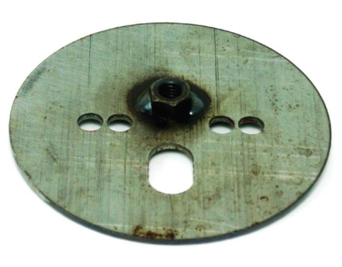 Ridetech Air spring patten plate with 7/16 nut, centered, 1/8" thick x 5.5" O.D 90000027