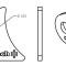 Ridetech Small rear tab for Tri Link, uncoated. For mounting upper bar to axle 90000155