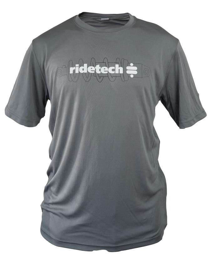 Ridetech (M) T-shirt - Coil-Over Sport Tech T-Shirt - Grey, Medium 88085314