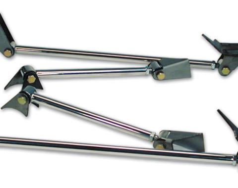 Ridetech Triangulated Four Link , Universal Weld-in with polished stainless bars 18988099