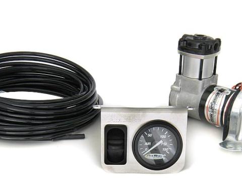 Ridetech On-Demand 1 way compressor kit with analog gauge 30111500