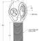 Ridetech R-Joint XL 1"-14 LH.  Includes spacers to create 9/16" I.D. and 2-5/8" width.  90002899