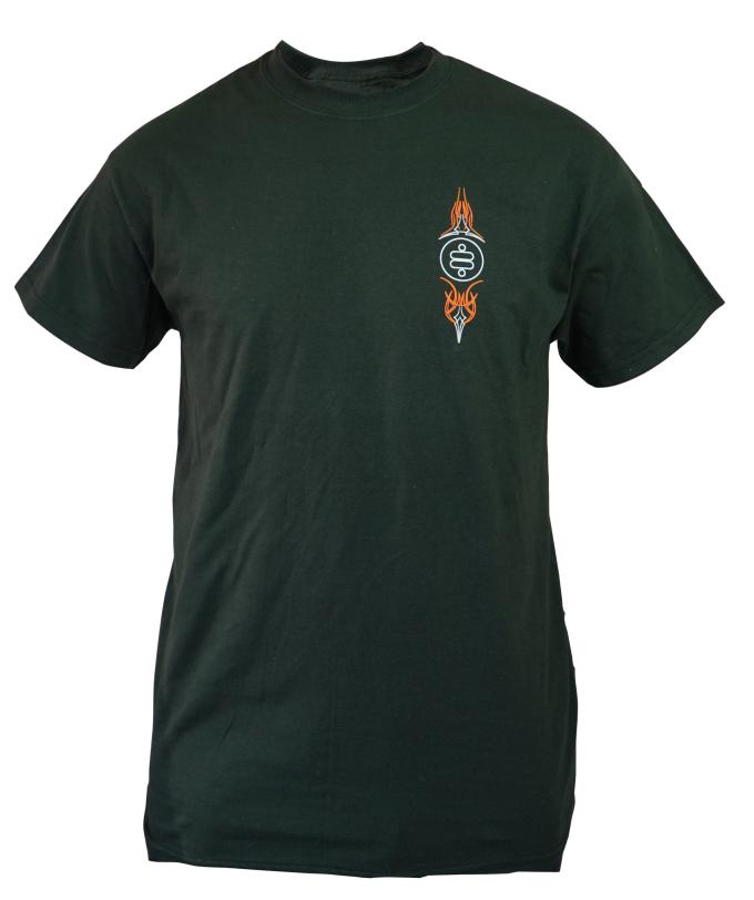 Ridetech (M) T-shirt - Hot Rod Pinstripe T-Shirt - Green, Medium 88085326